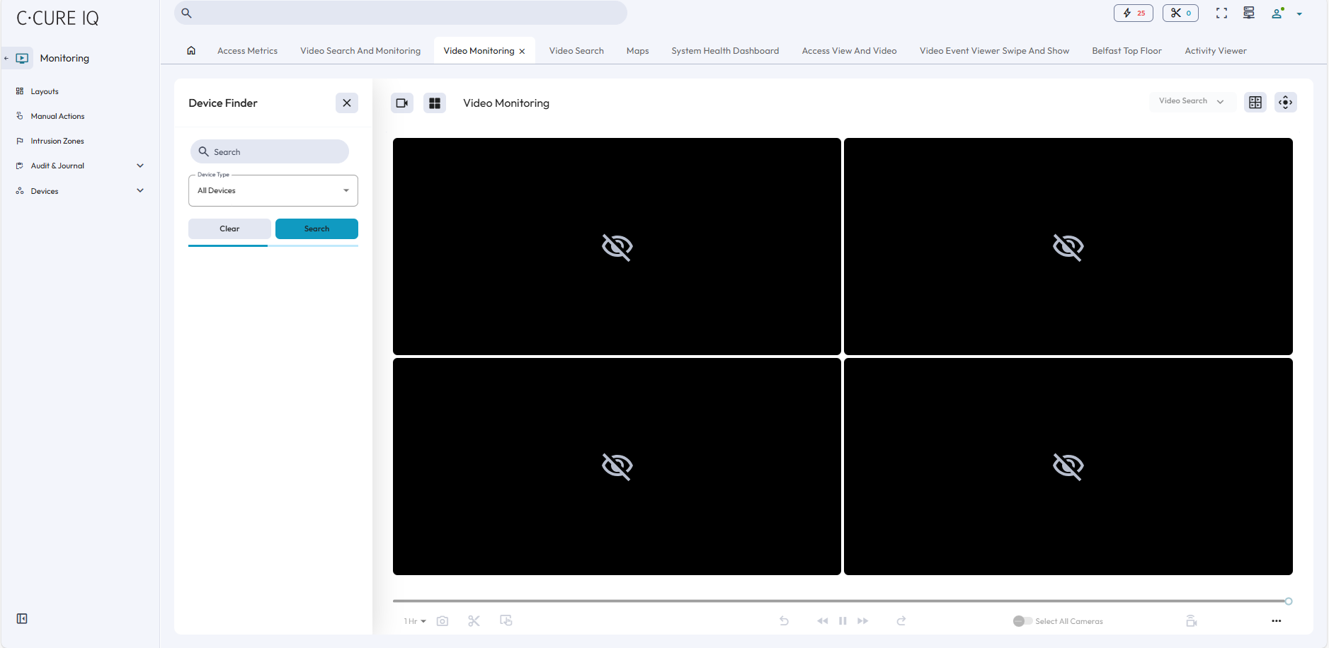 Image of the Video Monitoring module.