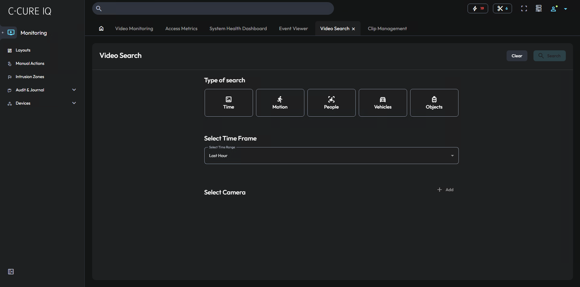 Image of the video search module.