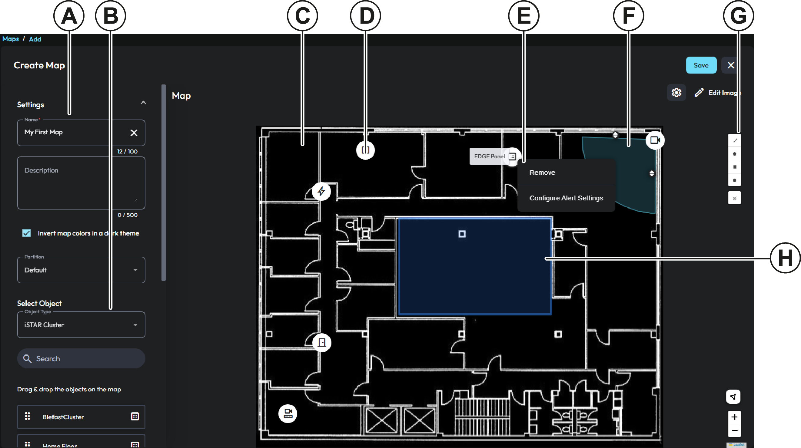 Image of the map editor